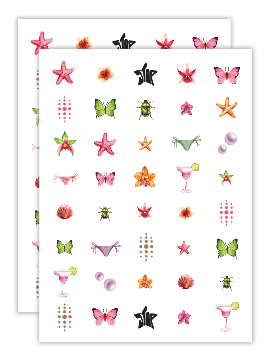 Lot de 2 - Stickers d'ongles