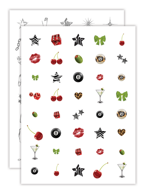 Lot de 2 - Stickers d'ongles