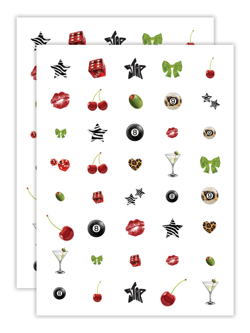 Lot de 2 - Stickers d'ongles
