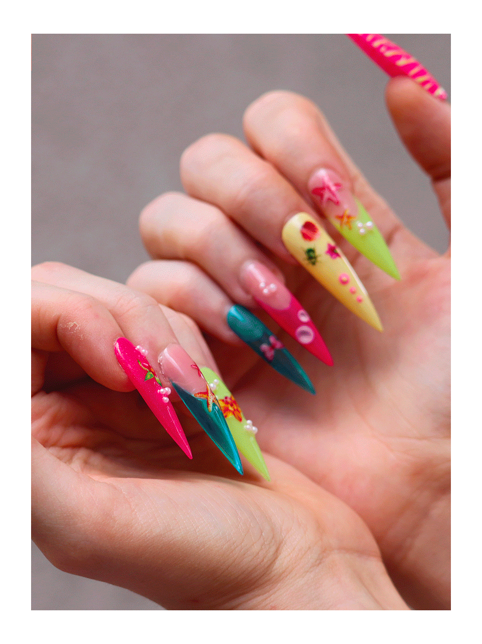 Lot de 3 - Stickers d'ongles